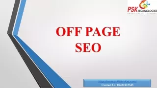 OFF PAGE SEO