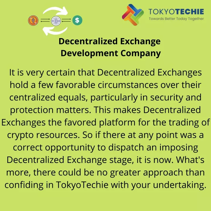 decentralized exchange development company