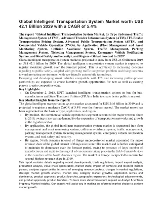 global intelligent transportation system market