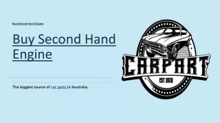 buy second hand engine