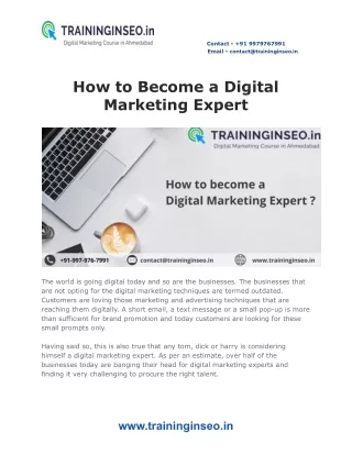 contact 91 9979767991 email contact@traininginseo