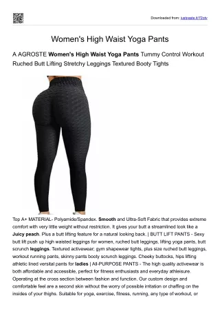 Women's High Waist Yoga Pants