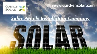 Solar Panels Installation Company