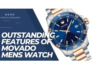 Outstanding Features of Movado Mens Watch
