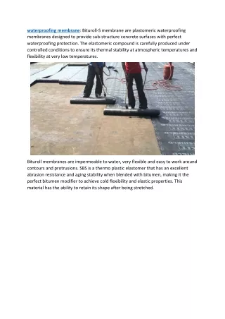 waterproofing membrane