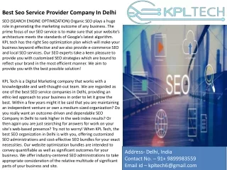 Best SEO Service Provider in Delhi, India