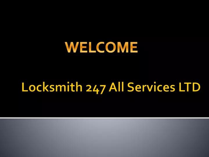 locksmith 247 all services ltd