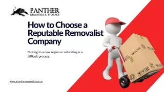 How to Choose a Reputable Removalist Company