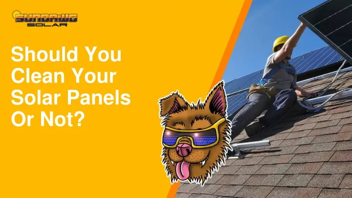 should you clean your solar panels or not