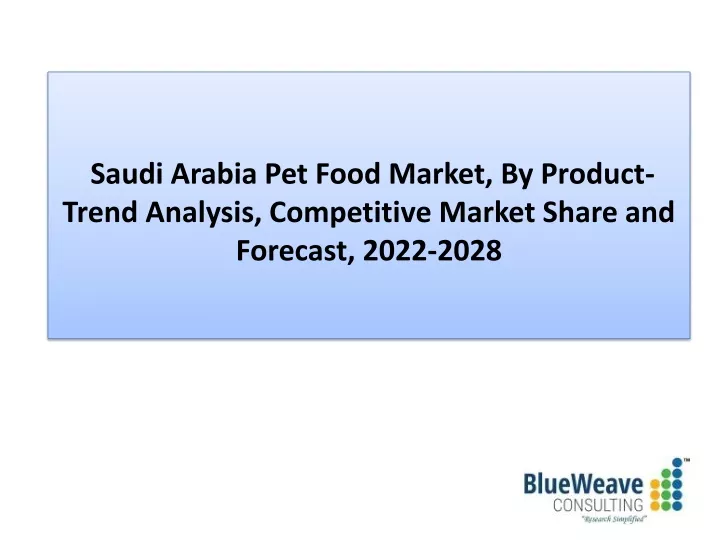 saudi arabia pet food market by product trend