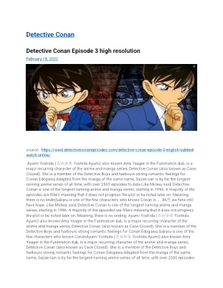 detectiveconanepisodes