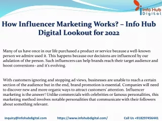 How Influencer Marketing WorksPDF
