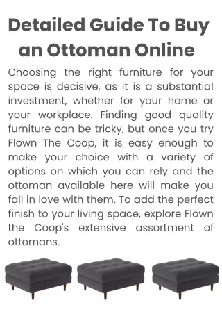 detailed guide to buy an ottoman online