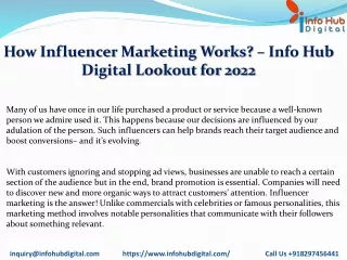 How Influencer Marketing Works