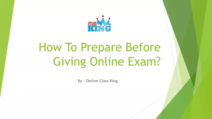 how to prepare before giving online exam