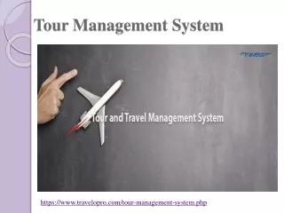 tour management system
