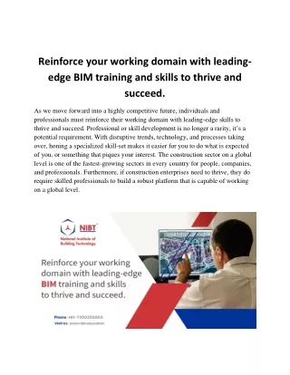 reinforce your working domain with leading edge