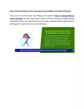 how to borrow money from cash app account without