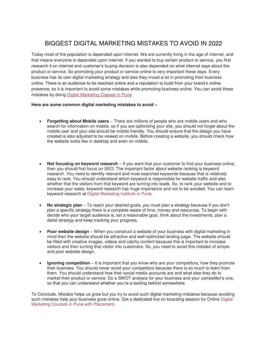 PPT - BIGGEST DIGITAL MARKETING MISTAKES TO AVOID In 2022 PowerPoint ...