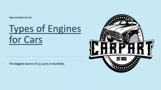 types of engines for cars
