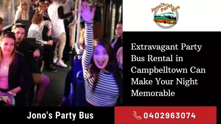 extravagant party bus rental in campbelltown