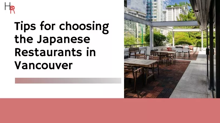 tips for choosing the japanese restaurants