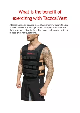 What is the benefit of exercising with Tactical-converted
