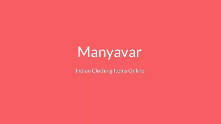 manyavar