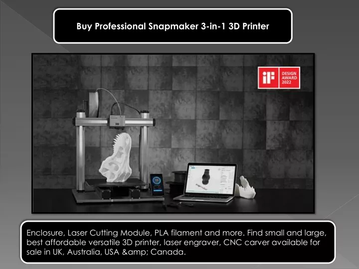 buy professional snapmaker 3 in 1 3d printer