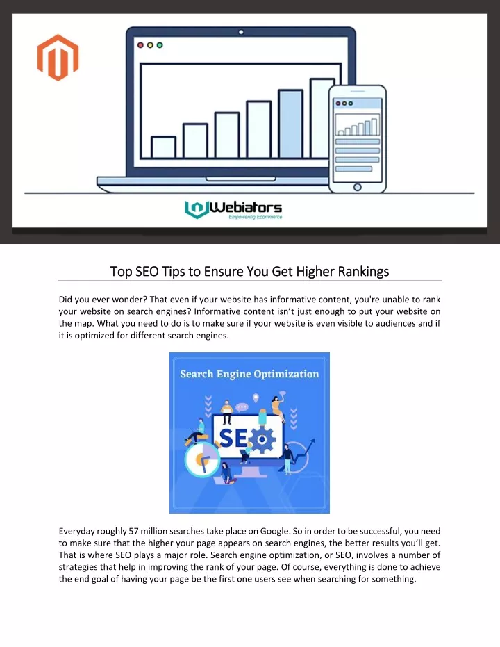 top seo tips to ensure you get higher rankings