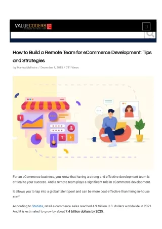 how to build a remote team for ecommerce
