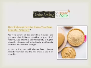 How Hibiscus Powder Turns Your Skin Beautiful Naturally