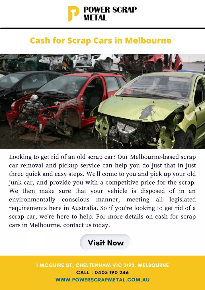 cash for scrap cars in melbourne