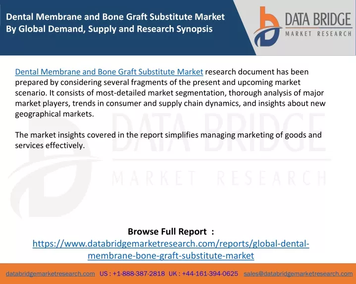 dental membrane and bone graft substitute market