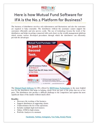 here is how mutual fund software