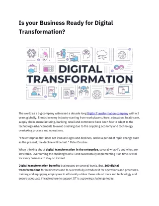 Is your Business Ready For Digital Transformation