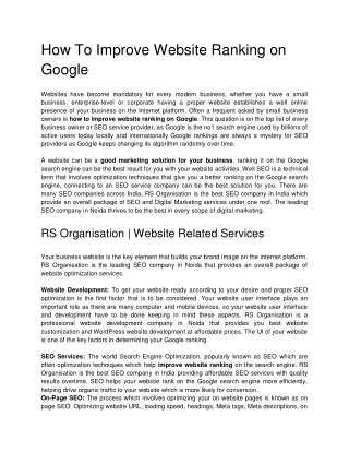Seo Company in Noida