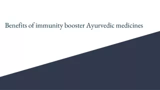 Benefits of immunity booster Ayurvedic medicines