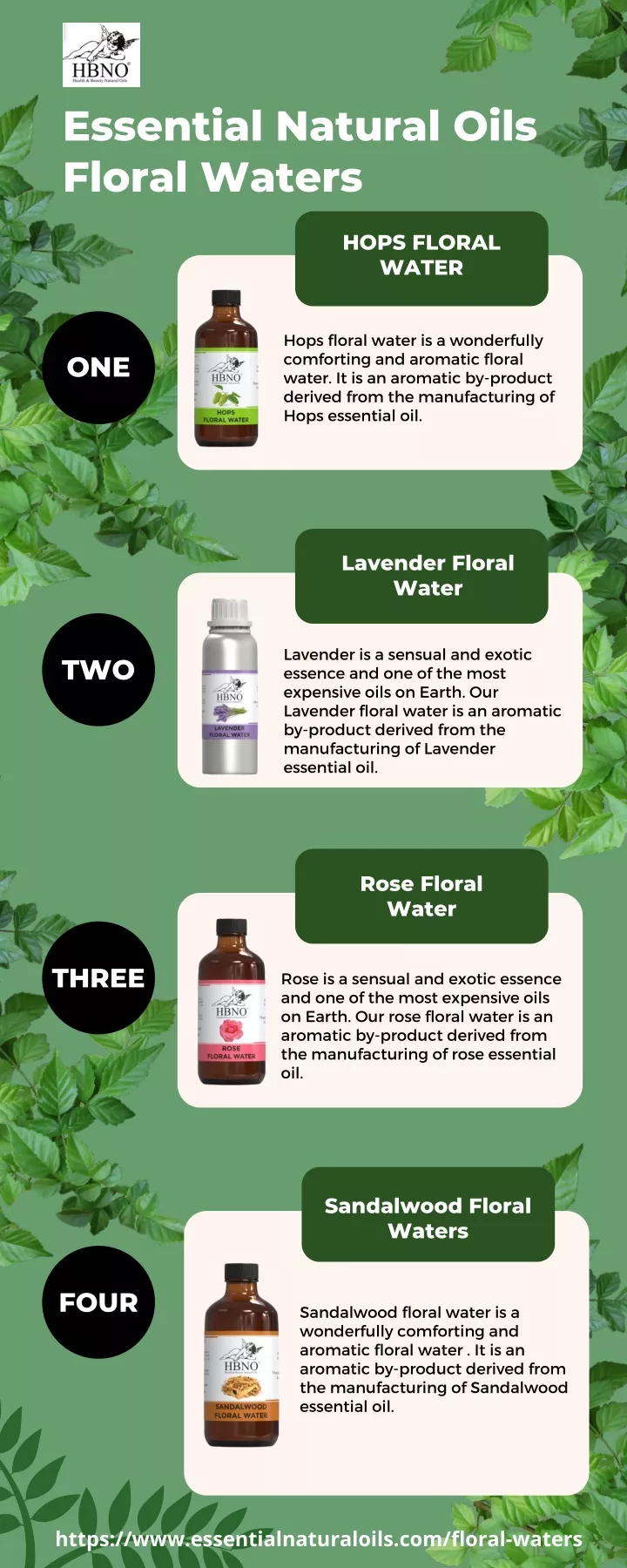 essential natural oils floral waters