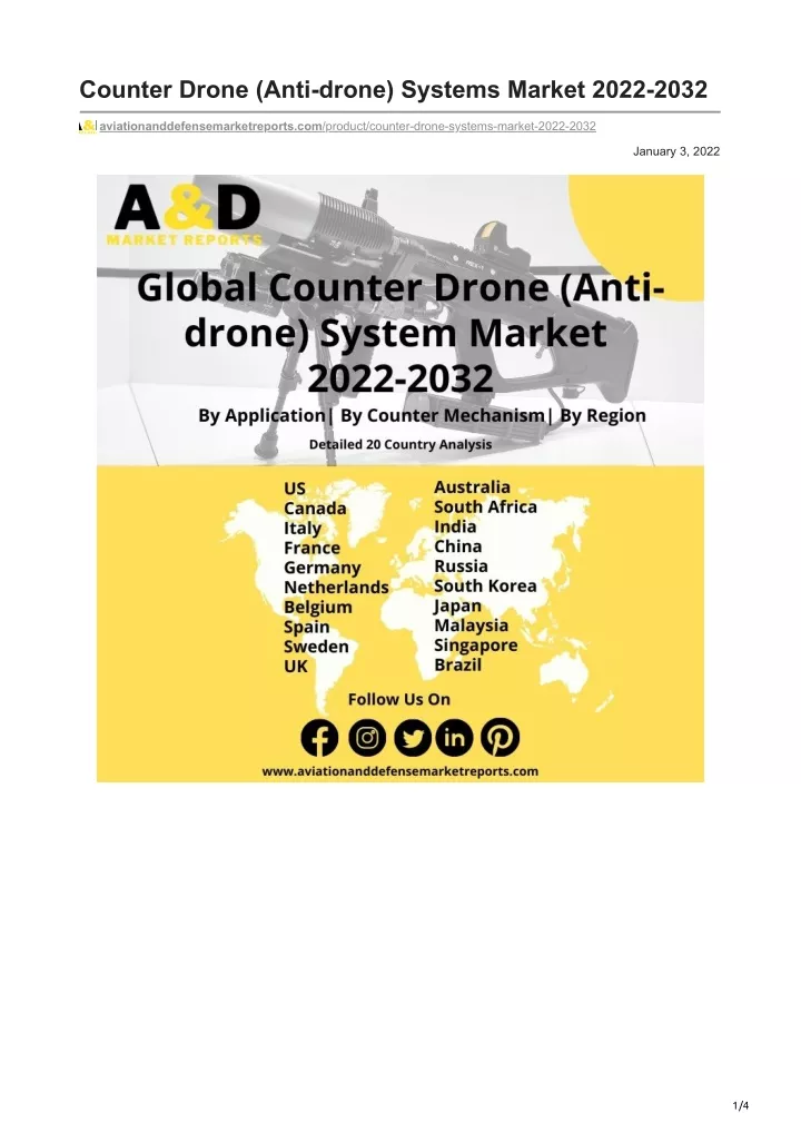 counter drone anti drone systems market 2022 2032