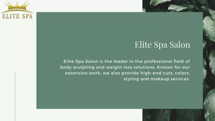 elite spa salon