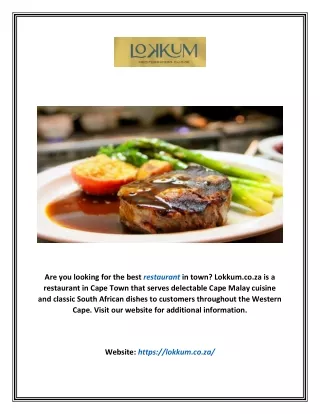 Restaurant | Lokkum.co.za