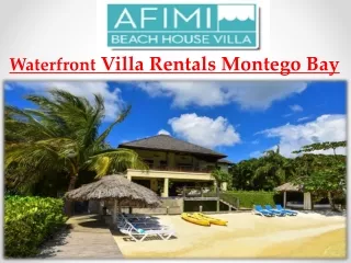 Waterfront Villa Rentals Montego Bay