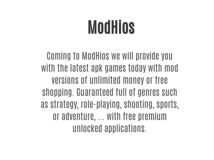 modhios