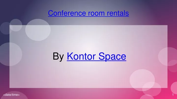 conference room rentals