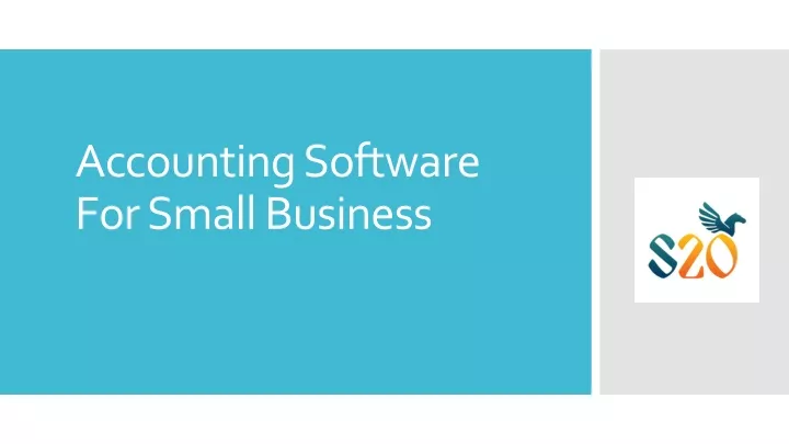 accounting software for small business