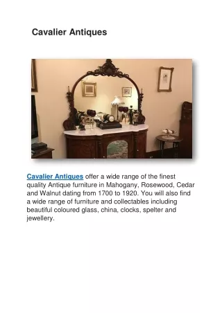 Cavalier Antiques