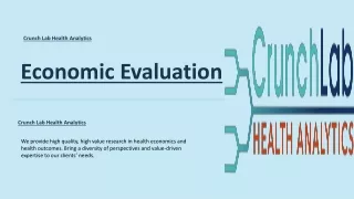 Economic Evaluation