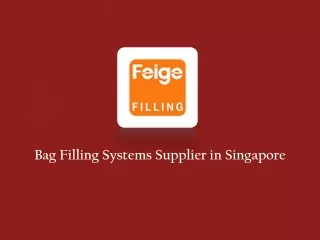 Bag Filling Machines Supplier