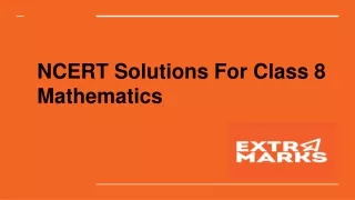 ncert solutions for class 8 mathematics
